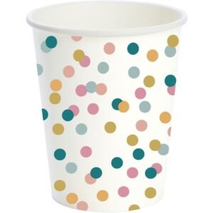 Duni Papieren Bekers Dream Dots 24 Cl 10 Stuks