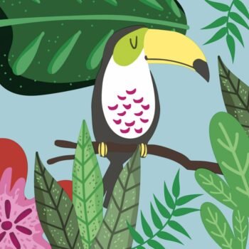 Servetten Jungle Bird 33X33 Cm