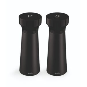 Amefa Houten Peper-Zout Molen Set 15 Cm 2 Stuks Zwart