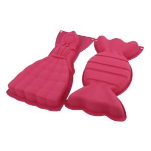 Basic Silicone Bakvorm Snoep/Princes 17X3X32 Cm Roze
