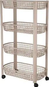 Keukentrolley 4 Wielen – Beige