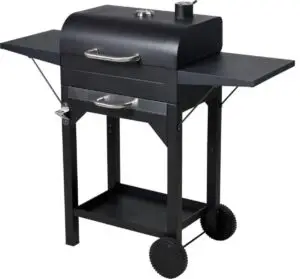 Houtskool Bbq – Mat Zwart – Verrijdbaar