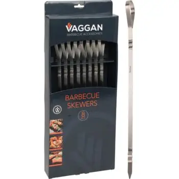 Vaggan 8X Bbq Vleespennen - Barbecue Spies - Rvs - 41 Cm