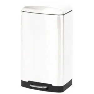 Duett Pedaalemmer – 20 Liter – Metaal – Wit