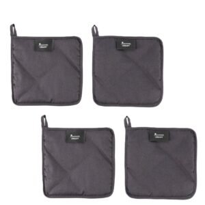 Masterpro Smart Pannenlappen – 4 Stuks – Hittebestendig – Pannenonderzetter – 100% Katoen