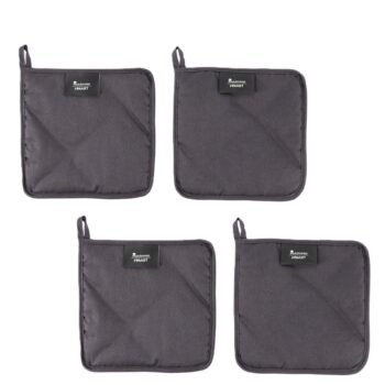 Masterpro Smart Pannenlappen - 4 Stuks - Hittebestendig - Pannenonderzetter - 100% Katoen