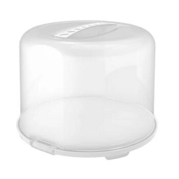 Rotho Fresh Taartdoos Xl 35.5X34.5X26 Cm Wit/Transparant