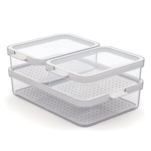 Rotho Cauma Set Koelkastorganizer 2.6L + 2X1.2L Transprant