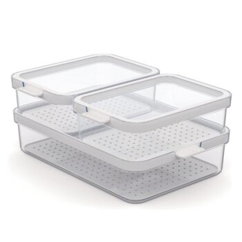 Rotho Cauma Set Koelkastorganizer 2.6L + 2X1.2L Transprant