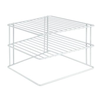 Metaltex Silos Space Bordenrek 2 Etages 25X25X19 Cm Wit