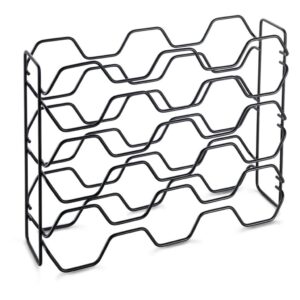 Metaltex Wijnrek Hexagon Voor 15 Flessen 43X12X34 Zwart