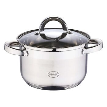 Ceruzo Kookpan -  Rvs - Ø 20 Cm -  H 12.5 Cm - 3.6 L -  Alle Warmtebronnen