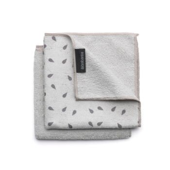 Brabantia Microvezeldoekjes Set Van 2 30X30 Lichtgrijs