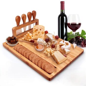 Ceruzo Borrelplank - Kaasplank Met Kaasmesjes - Extra Groot