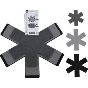 Excellent Houseware Panbeschermers 38-26 Cm 6 Stuks Grijs/Zwart