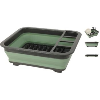 Afdruiprek Opvouwbaar 36.5X12X31 Cm Groen/Grijs