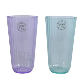 Drinkglas Kunststof 2 Assorti Kleur 15Cm