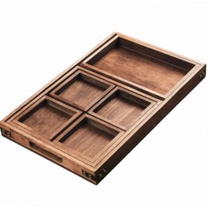 Ceruzo Dienbladen – Set Van 7 – Paulowniahout