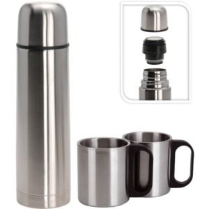 Redcliffs Thermosfles – Dubbelwandig – 2 Bekers – 1 Liter