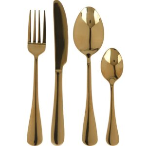 Excellent Houseware Bestekset 16 Dlg – Rvs – Goud