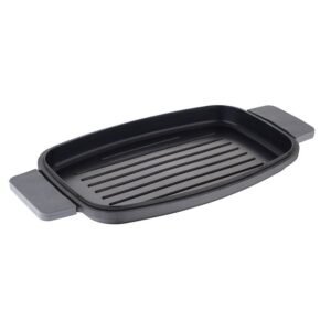 Bergner Infinity Chefs Grillplaat 42 X 22 Cm –  Gegoten Aluminium  – Soft-Touch Handvaten