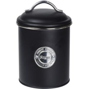 Excellent Houseware Voorraadbussen Klassiek Zwart – Set Van 3 Stuks