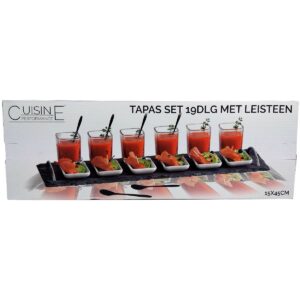 Tapas Set Op Leisteen Dienblad – 45 Cm