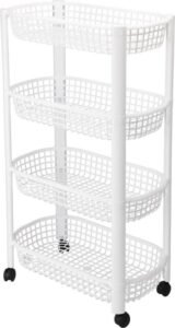 Keukentrolley 4 Wielen – Wit