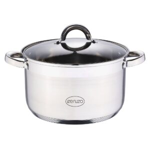 Ceruzo Kookpan –  Rvs – ? 24 Cm –  H 14.5 Cm – 6.3 L –  Alle Warmtebronnen