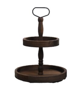 Ceruzo Etagere – Paulownia Hout – Luxe Uitvoering – 40 Cm Hoog