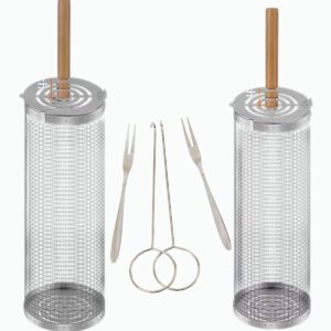 Ceruzo Grillmand – Set Van 2 – Rollend Grillrooster – 30 Cm