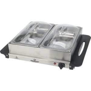Excellent Electrics Buffetwarmer Met Warmhoudplaat – 2X2.4 Liter