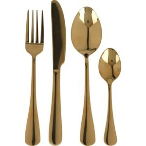Excellent Houseware Bestekset 16-Dlg – Goud