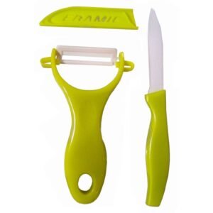 Excellent Houseware Keramische Schilmessen  – Groen